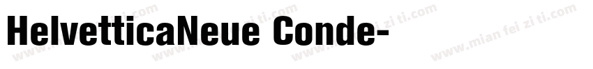 HelvetticaNeue Conde字体转换